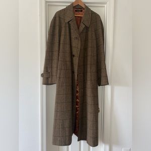 Vintage Brooks Brothers Wool Tweed Raglan Overcoat